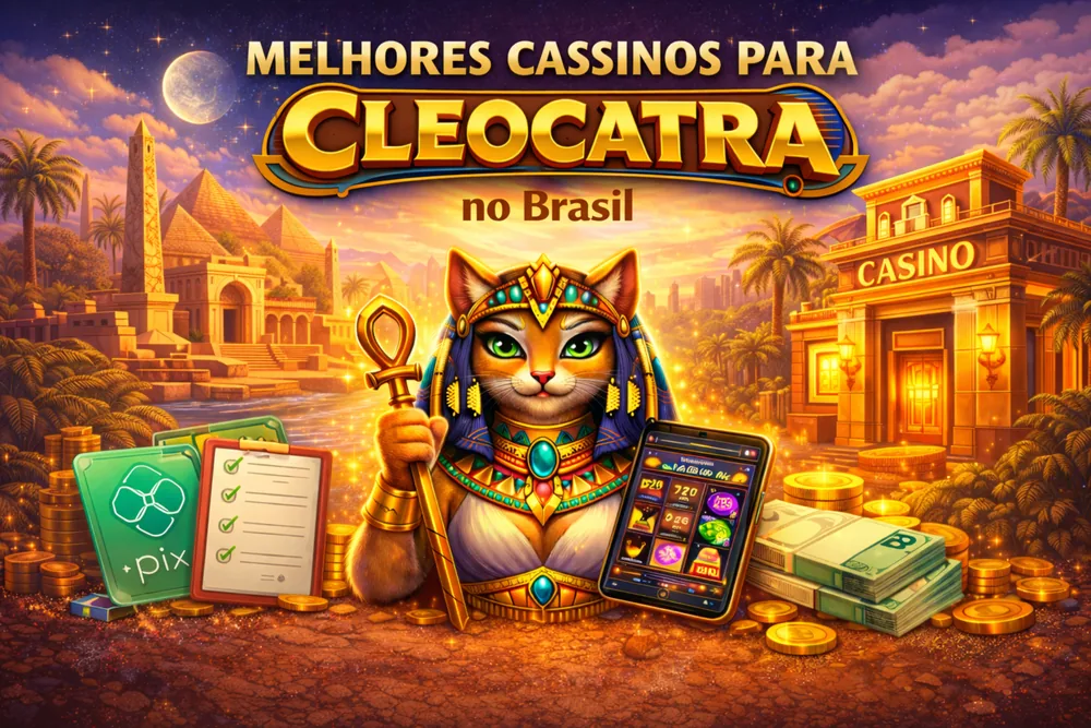 Melhores cassinos para Cleocatra no Brasil com smartphone, Pix, checklist, moedas douradas e tema egípcio premium